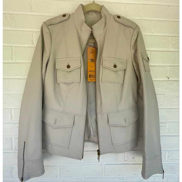 Tory Burch Leather Jacket Size 8 - Picture 3 of 10